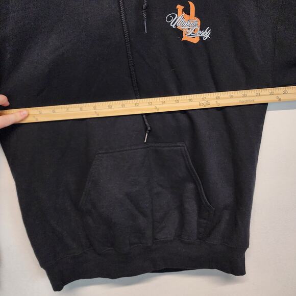Ultimate Derby Sweatshirt Adult Size M Black Hooded Pullover Whiskey City Street - Picture 10 of 12